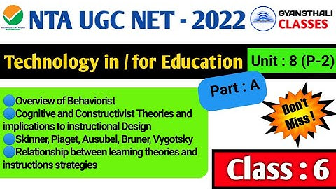 Education Technology Class Part A and C Important Topics