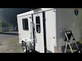 6x12 Cargo Trailer Conversion Tiny Home.. Full Overview .. #1