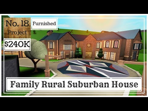 Roblox Bloxburg Family Rural Suburban House Speed Build Youtube