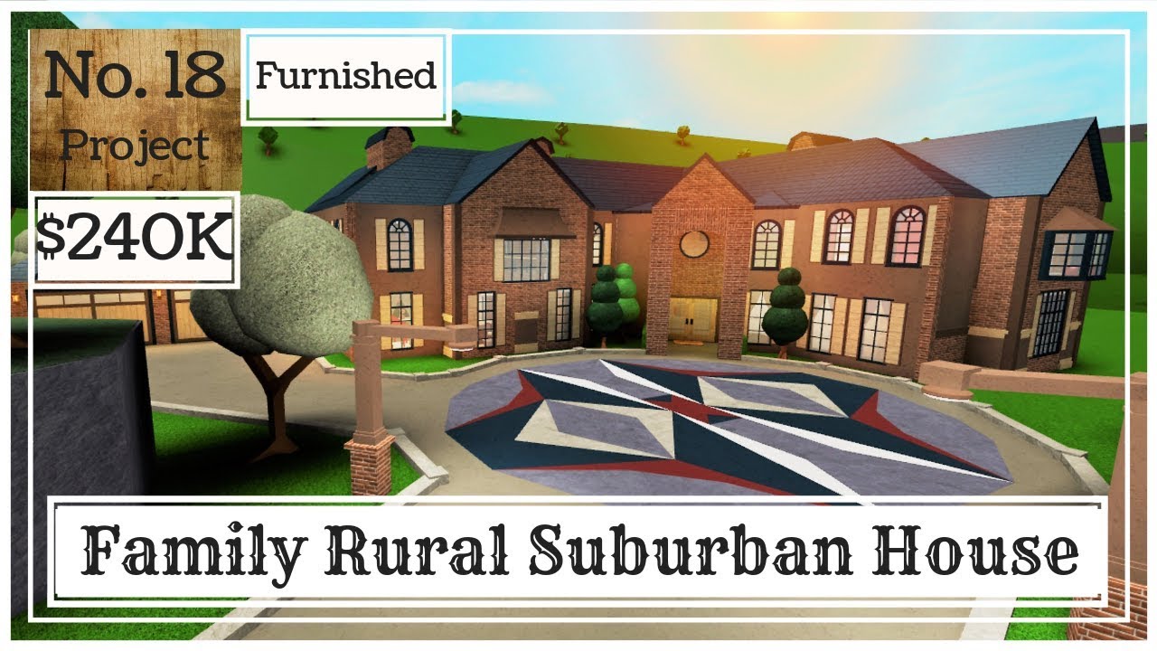 Roblox Bloxburg Family Rural Suburban House Speed Build Youtube - suburban roblox