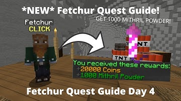 *NEW* Fetchur Quest Guide Day 3! What Items YOU NEED! | Hypixel Skyblock #97