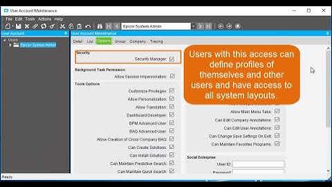 Assigning User Rights for Publishing Templates - TOOLS & ADMINISTRATION | Epicor ERP