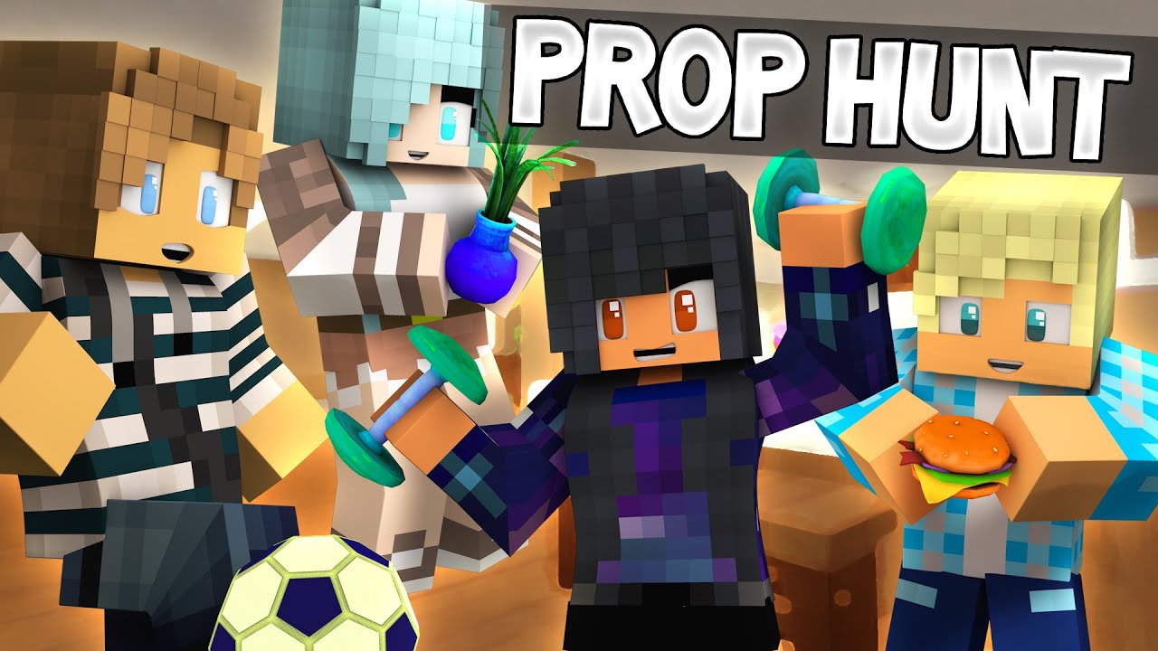 Aphmau's Childhood Home Phoenix Drop High Minecraft Prop Hunt YouTube
