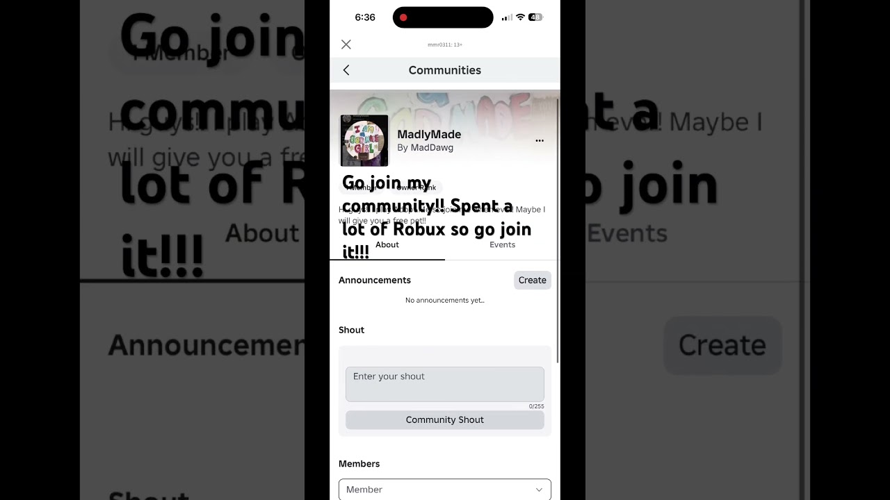 Go join my community guys!! 