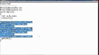 Write a Function in C Simple way Step by Step