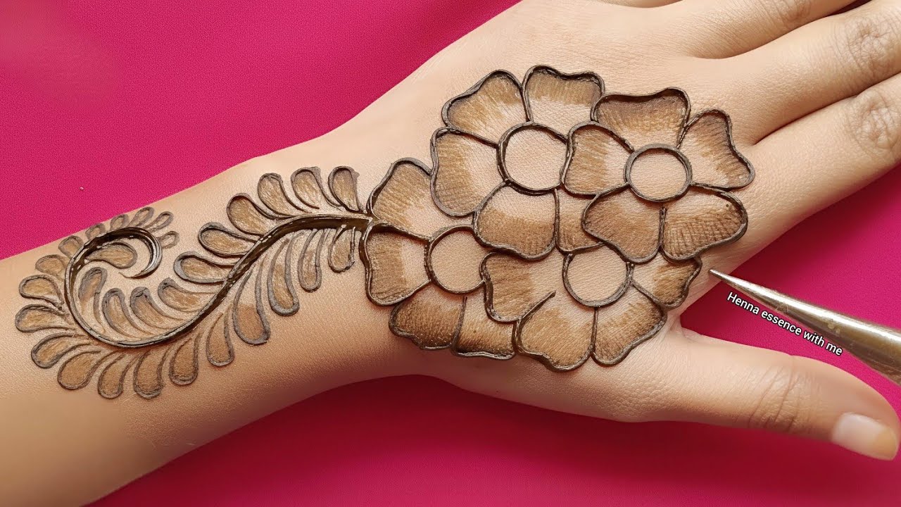 Very simple mehndi design || mehndi design || mehandi ka design || easy mehndi design