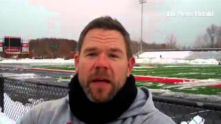 Mentor AD Jeff Cassella and Jason Parker talk about the snow-cleaning effort at Jerome T Osborne St