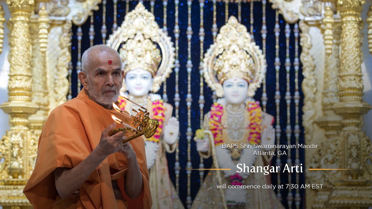 BAPS Shri Swaminarayan Mandir - Atlanta, GA - Live Shangar Arti