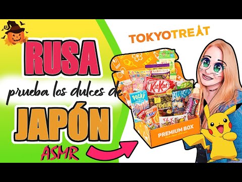 Rusa otaku en Perú ! Probando DULCES de JAPÓN !!! Tokyo Treat HALOWEEN PREMIUM BOX
