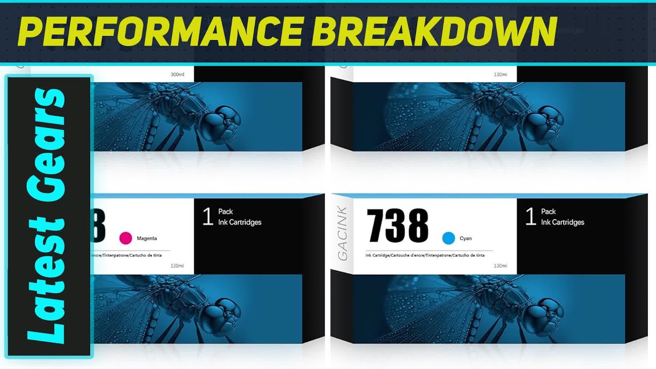 Чернила GACINK 738: самый разумный выбор для принтеров HP DesignJet T850 и T950!