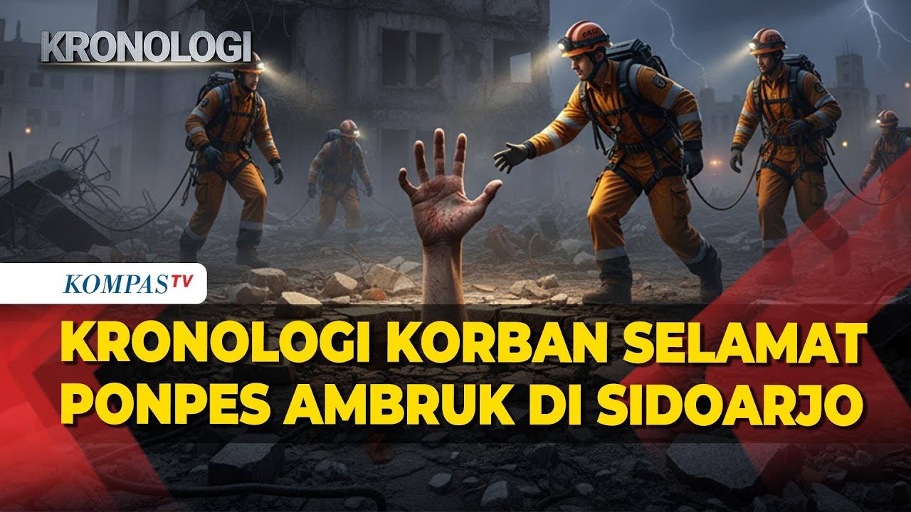 Kronologi Korban Selamat Ponpes Al-Khoziny Sidoarjo dan Penjelasan Basarnas soal Hentikan Pencarian