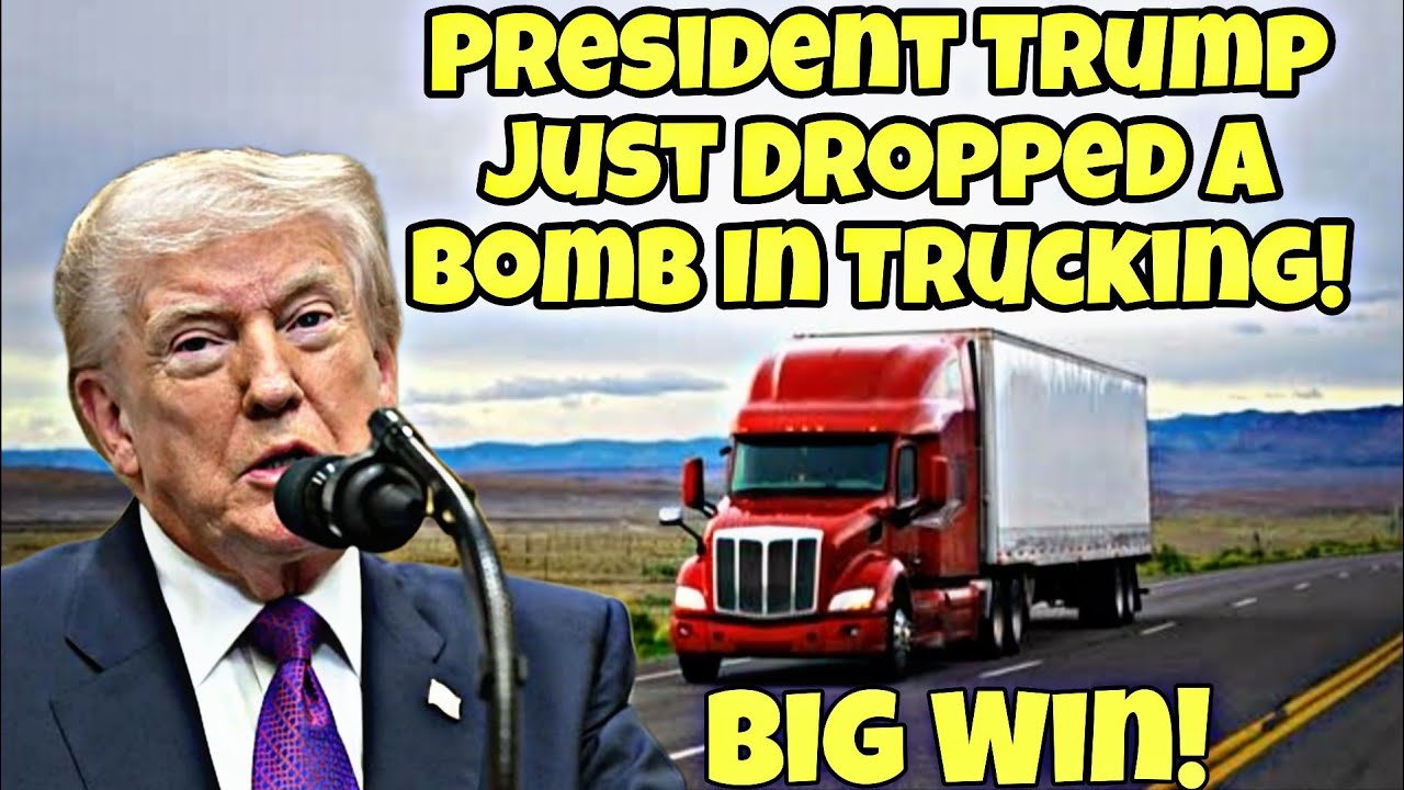 Breaking News! President Trump Massive Announcement Affecting Truck Drivers Today!