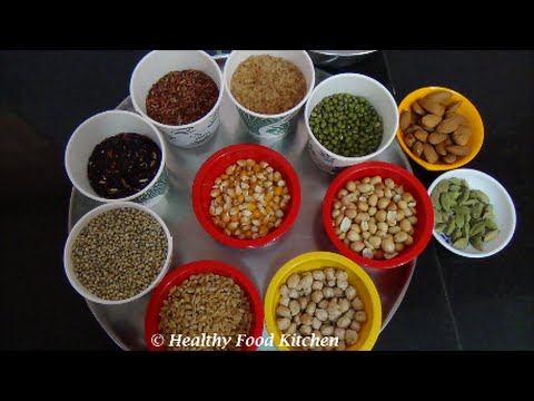 Sathu Maavu Recipe in tamil/Health Mix Powder/Sathumavu Recipes/Sathu Maavu for Babies/Baby Food