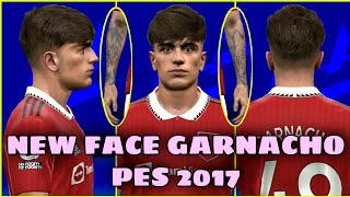 PES 2017 - NEW FACE MOD V1 + SKIN TATTOO ALEJANDRO GARNACHO