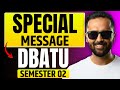 Special Message for DBATU Semester 02 Students ⚠️ | Important Update | Pradeep Giri Sir