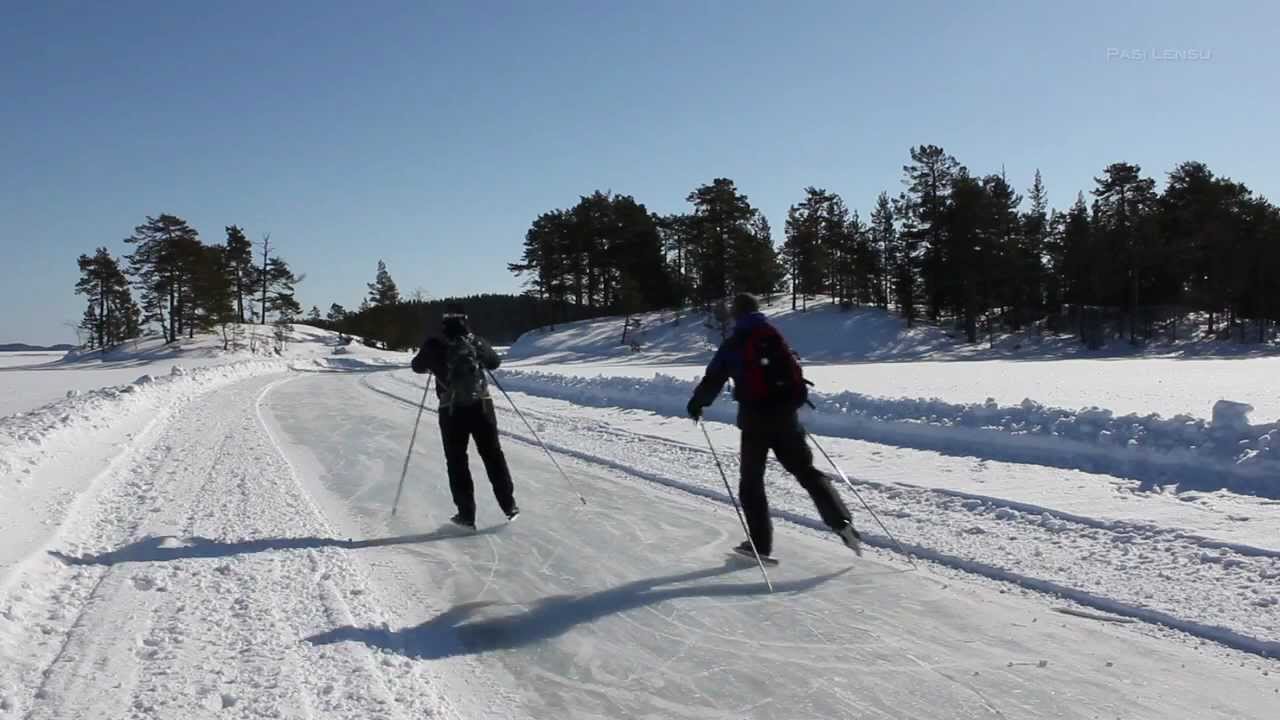 Tour Ice Skating National Park Porosalmi Finland YouTube