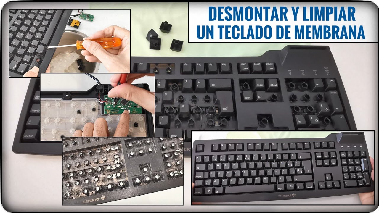 Vientre taiko Sucediendo Pasado ⌨️Cómo desmontar y limpiar un teclado de ordenador. Test online de teclado.  - YouTube