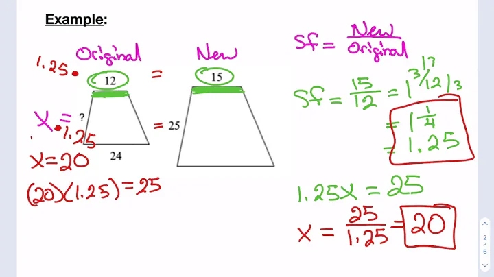 Use Scale Factor to find the Missing Length