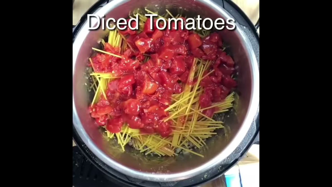 Instant pot spaghetti pressure luck hotsell