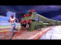 Special police train vs franklin in indian bike driving 3d