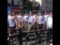 Шествие ВДВ-шников в центре Калуги