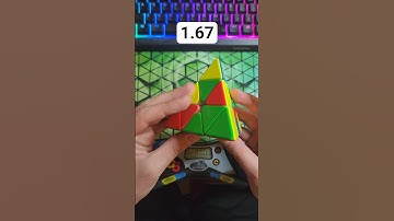 Pyraminx Solve of the Day 6/26 - 1.67 #rubikscube #pyraminx #cubing #speedcubing #puzzle #shorts