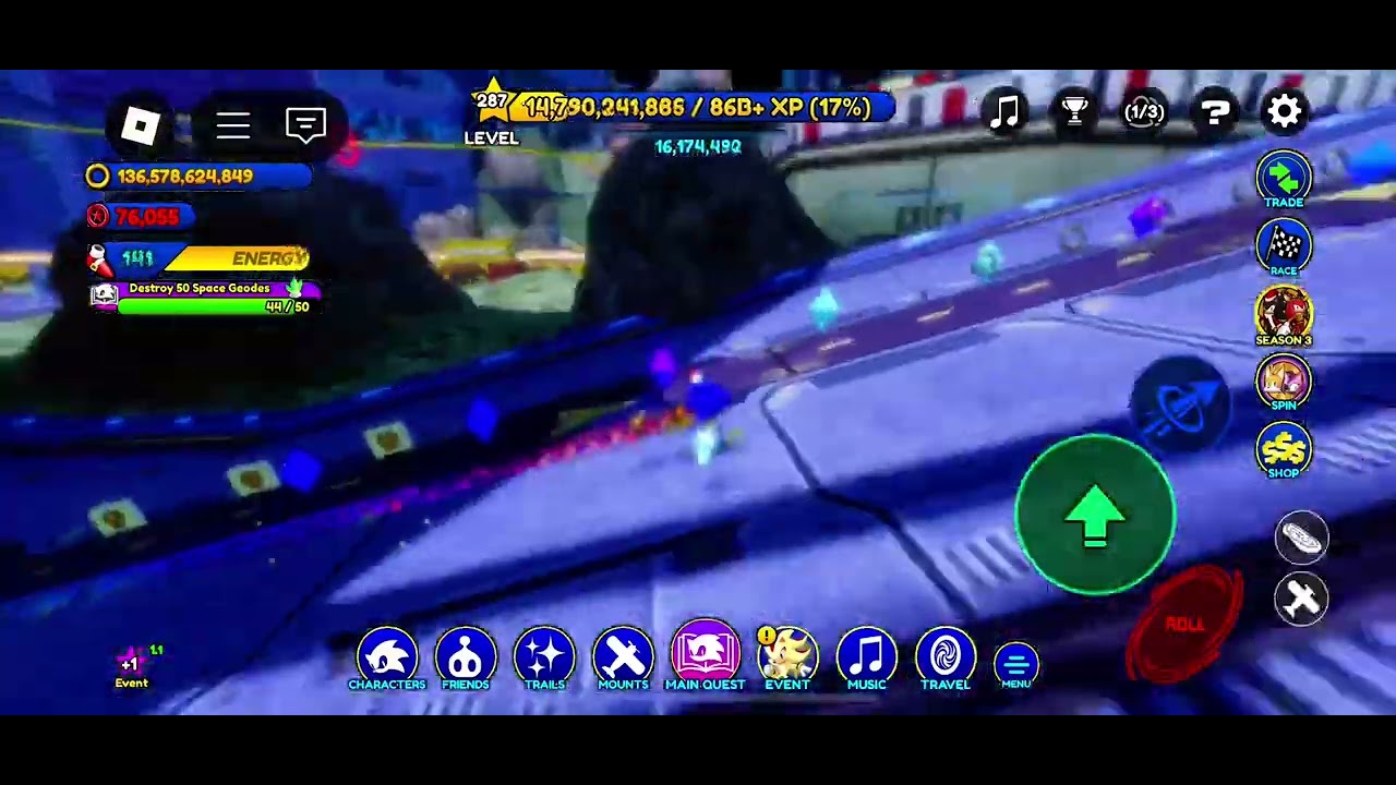 Roblox Sonic Speed Simulator Onto Space Colony Ark Missions Space 
