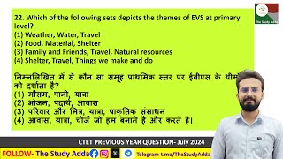 Which Of The Following Sets Depicts The Themes Of Evs At Primary Level? 1 Weather, Water, Travel