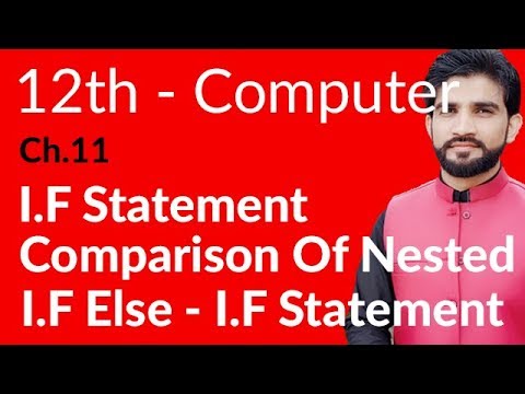 ICs Computer Part 2, Ch 11 - If Else Statement - 2nd Year Computer - 동영상