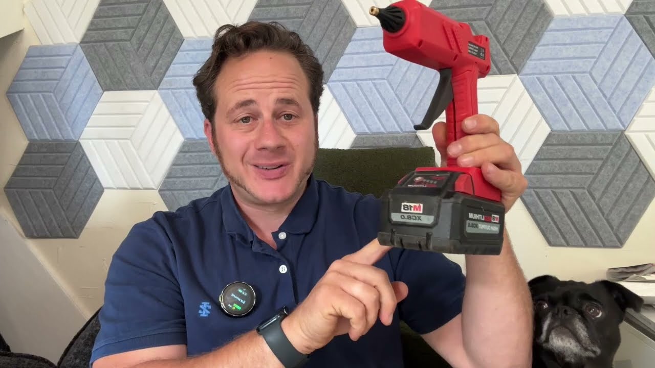 Samvinor Cordless Hot Glue Gun for Milwaukee 18V Batteries!