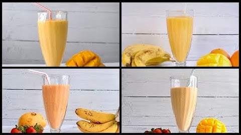 4 Healthy Mango Smoothies | Mango Smoothie | Mango Smoothie Recipe | Smoothie Recipes | Mango Lassi