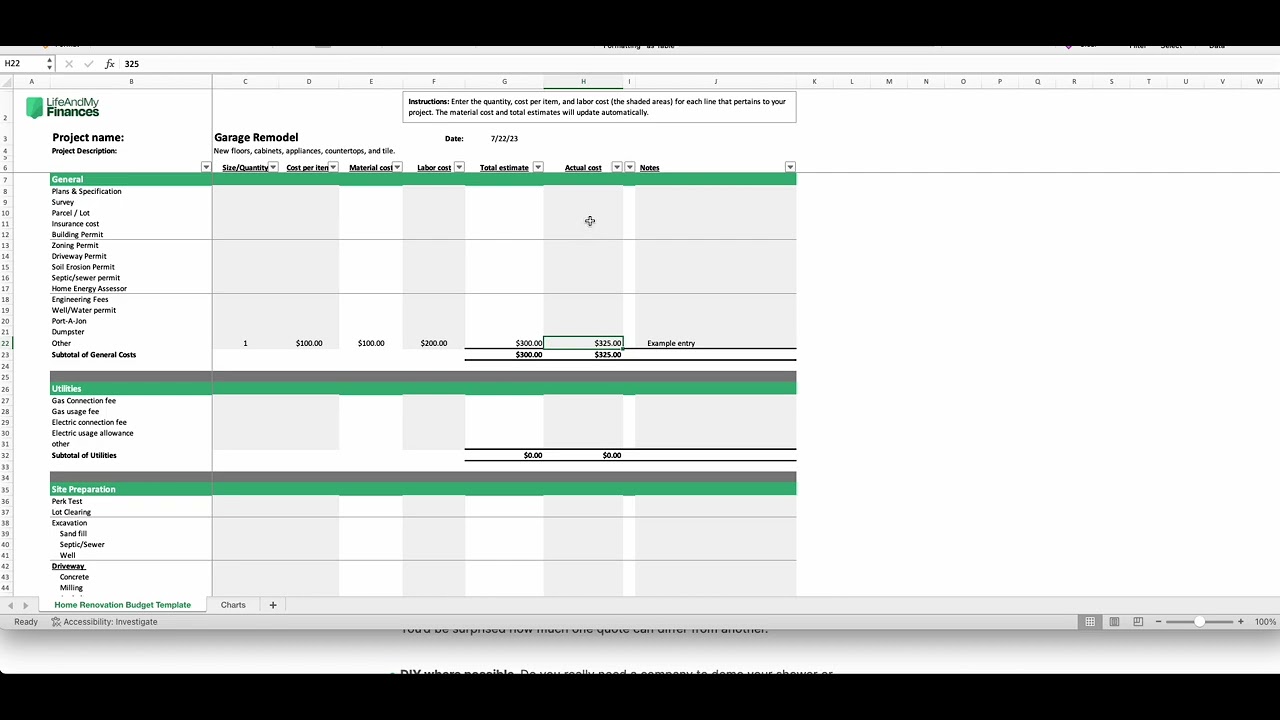 Free Home Renovation Budget Template - YouTube free-home-renovation-budget-template-youtube