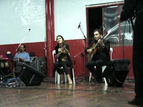 Julian Hermida y Josefina Scaglione en la milonga solidaria 2