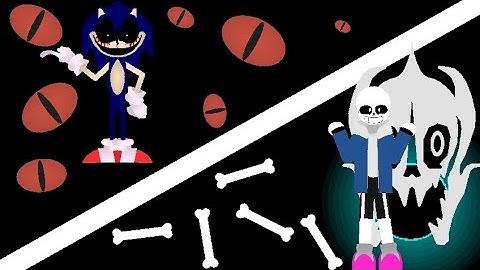 Hardmode Sans lb Vs Sonic exe (stick nodes animation)