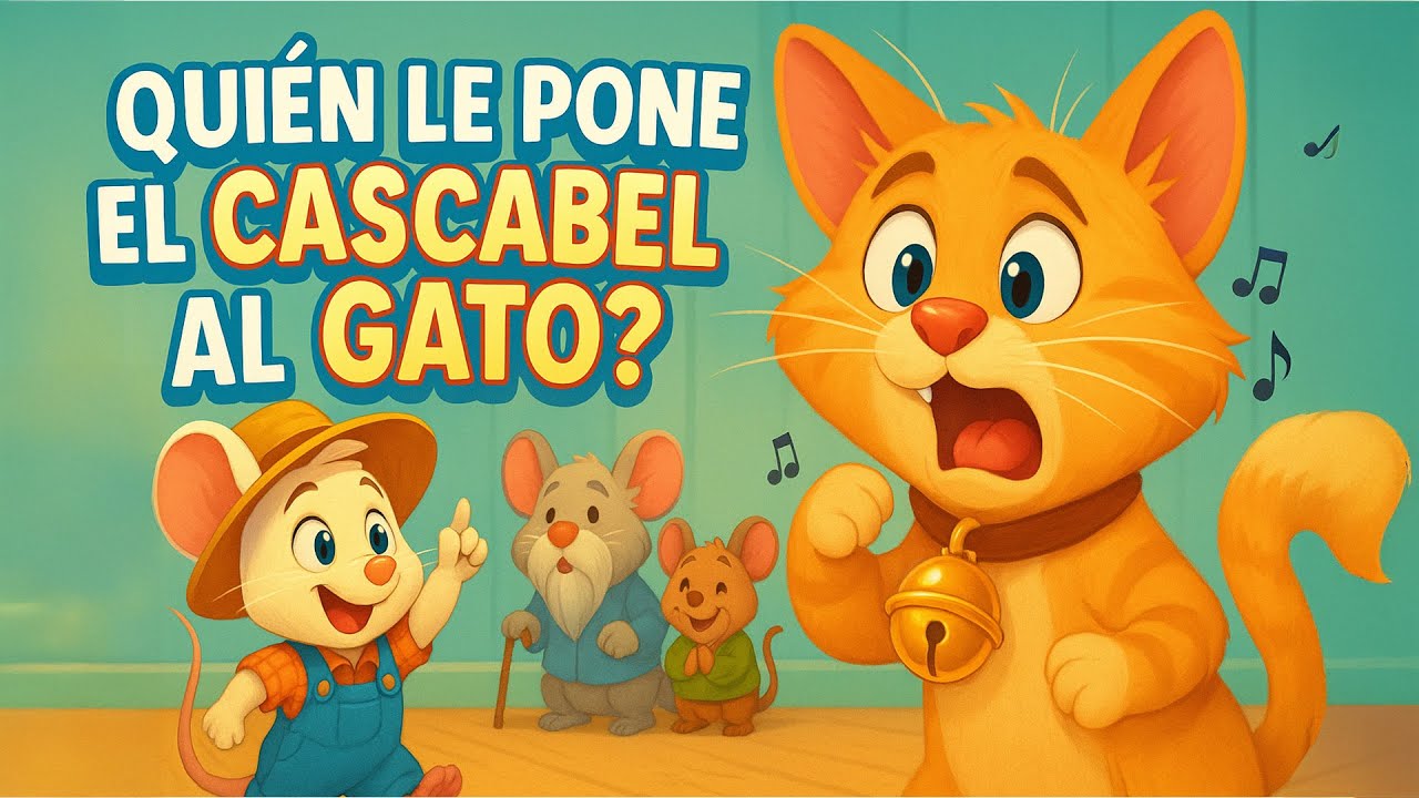 🐭¿Quién le pone el cascabel al gato? 🔔 Cuento Infantil del Ratoncito