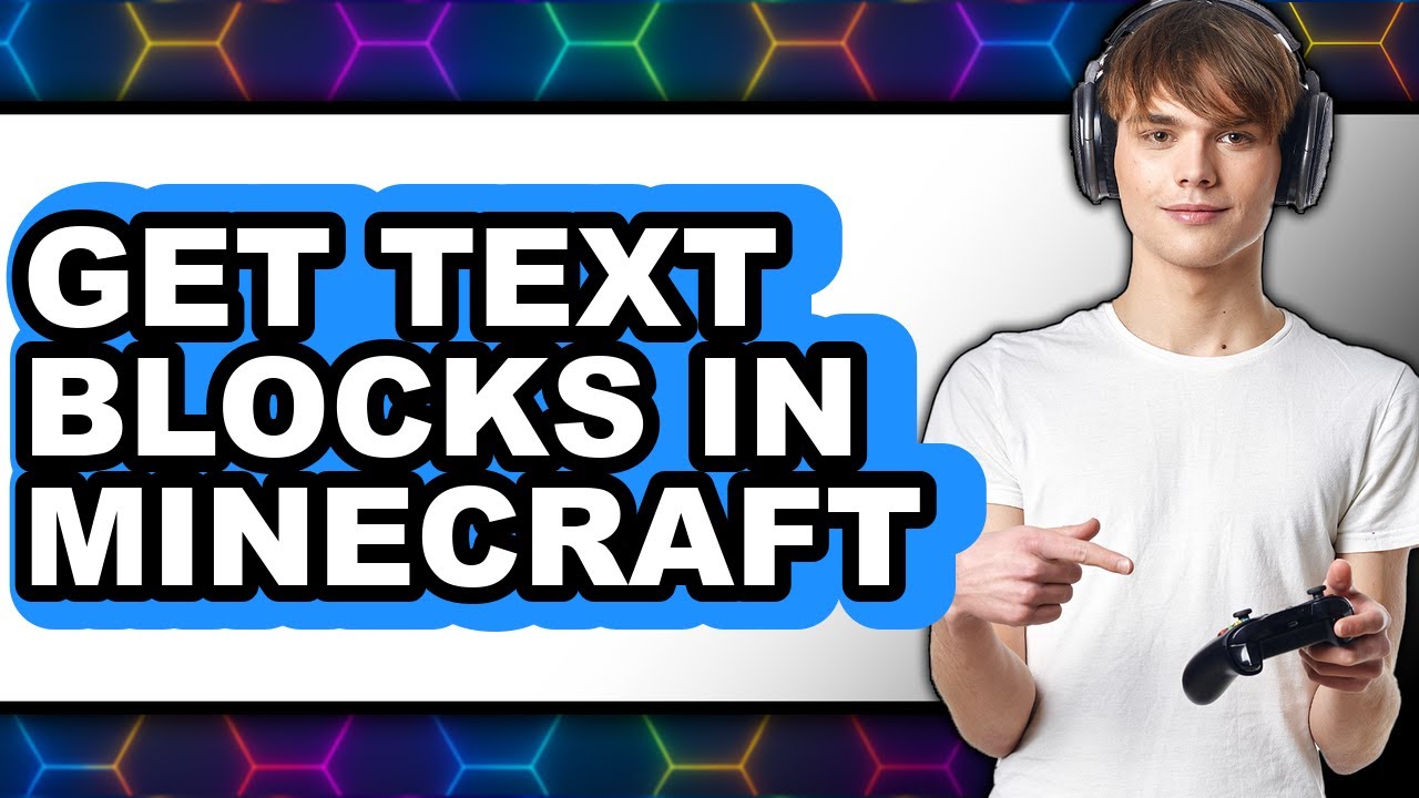 How to Get Text Blocks in Minecraft - Full Guide - YouTube