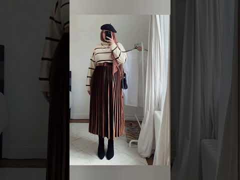 قنبلة تنورات شتوية للمحجبات 2023 كاجوال اشتراك