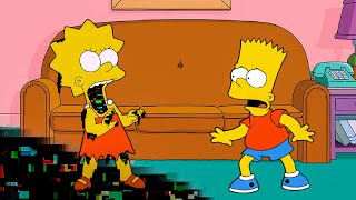 If the darkness took over Lisa and Bart (Learning with Pibby glitch The Simpsons)