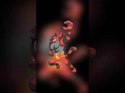 寶可夢圖鑑 #pokemon No.0727 熾焰咆哮虎ガオガエン Incineroar #0727 #pokemongo #寶可夢 #shorts #神奇寶貝 #第七世代
