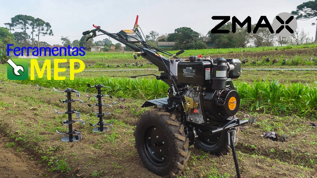 Motocultivador Diesel Zmax Zt1300DE 12hp Partida Elétrica Zd8