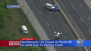 Crash Shuts Down Northbound I-55 At Route 30