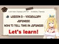 Lesson 9 Vocabulary Japanese How To Tell Time In Japanese 