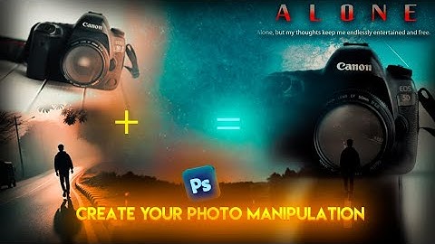 📸 Capturing Solitude: Photoshop Magic with a Camera, Lake & Lonely Figure | Sujal Productions