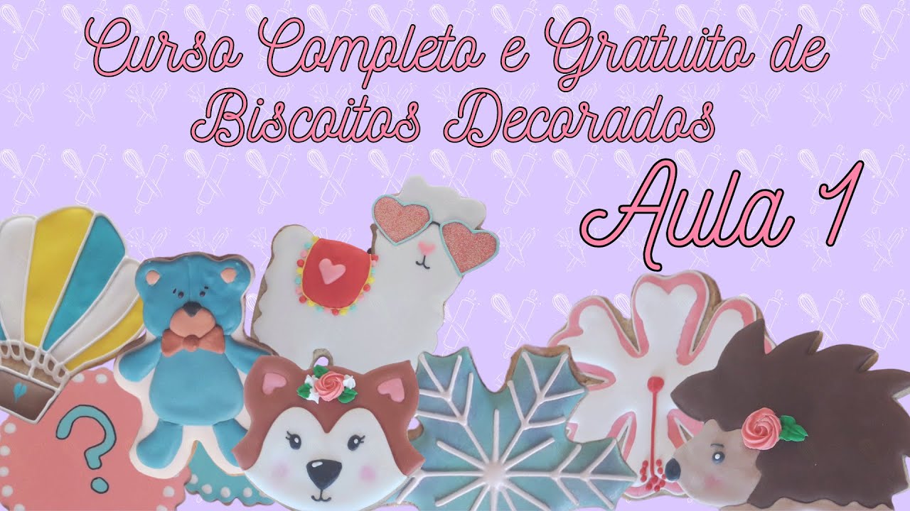 Curso de biscoitos decorados - aula 1: Massa de biscoito amanteigado para decorar