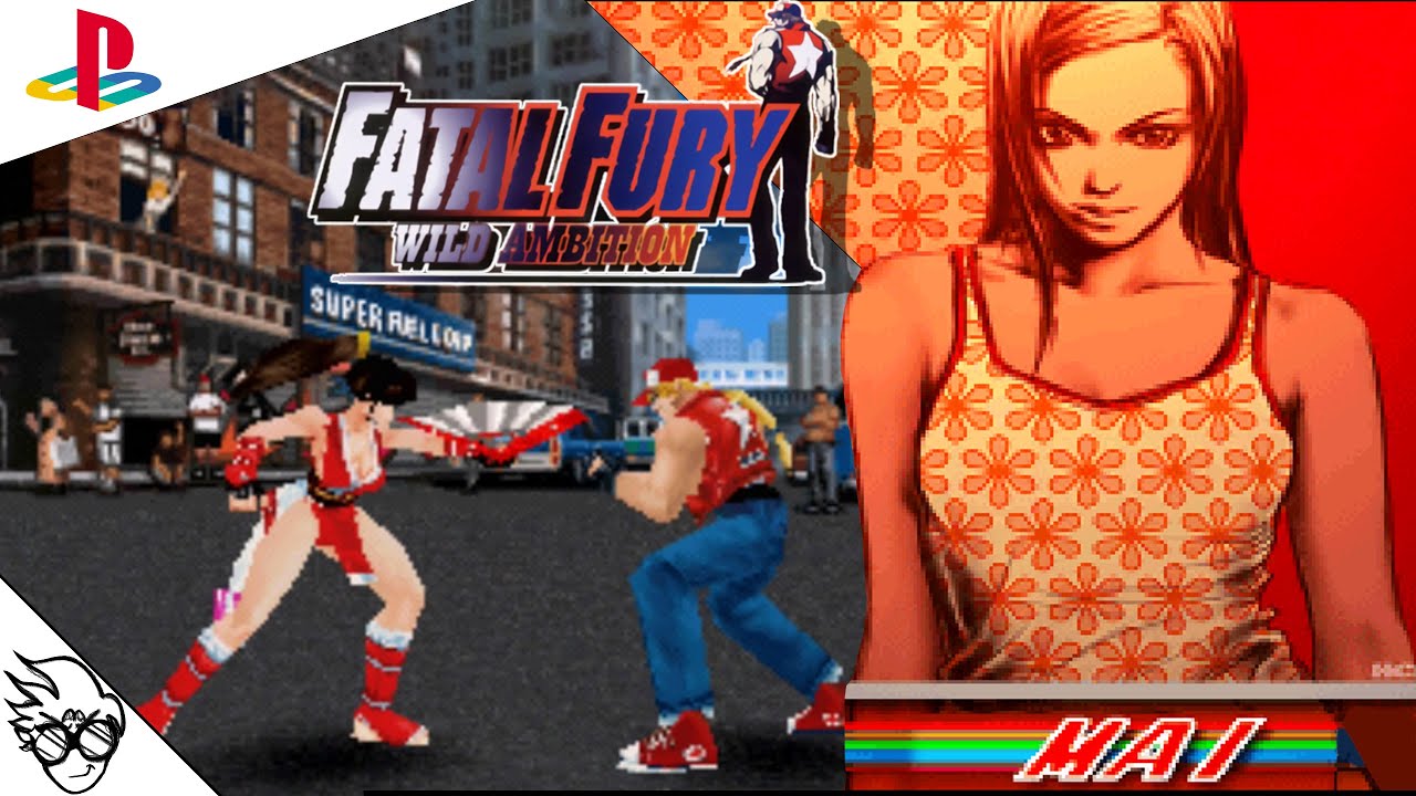 Fatal Fury: Wild Ambition (PS1/Playstation 1999) - Mai Shiranui  [Playthrough/LongPlay] 