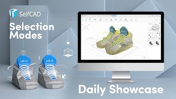 Daily Showcase 👠👠 - How to select polygons in SelfCAD