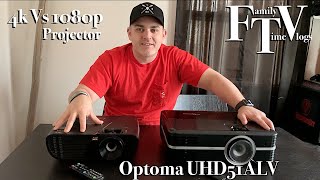 4k vs 1080p Projector Should you Upgrade? Optoma UHD51ALV Vs Viewsonic FTV Amazon Product Review.