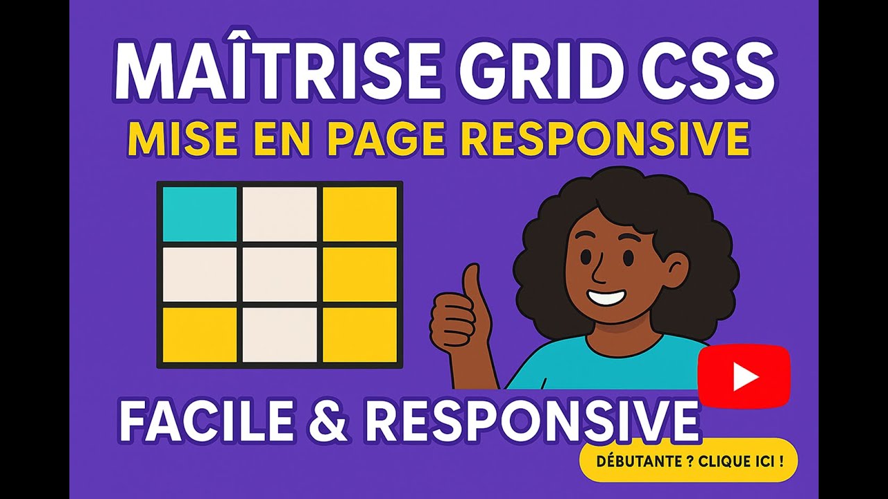 Découvre le secret du CSS Grid en 5 minutes ! - YouTube