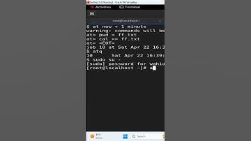 Example of running ‘at’ job in Red Hat Enterprise Linux 9 RHEL9 #shorts