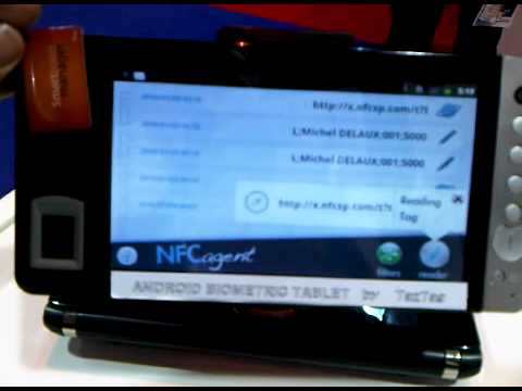 NFC & Fingerprint demo on TazPad Android Tablet